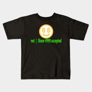 NiceHash Share accepted with Logo Kids T-Shirt